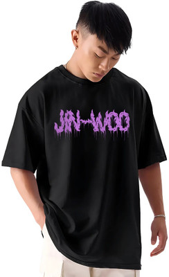 MEGAKART Printed Men Round Neck Black T-Shirt