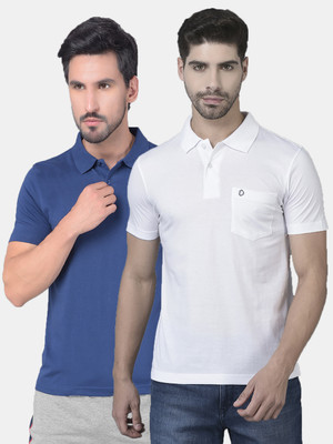 Dollar Solid Men Polo Neck Multicolor T-Shirt