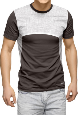 dhaari by unique creation Printed Men Round Neck Brown T-Shirt