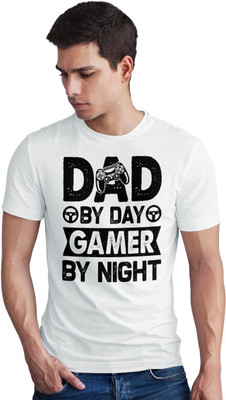 SeBLo Printed Men Round Neck White T-Shirt