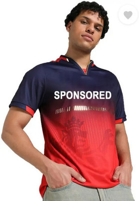 HOWAT Printed Men Round Neck Red T-Shirt