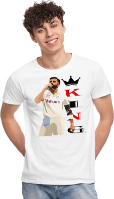 Ashu Fashion Graphic Print Men Round Neck White T-Shirt
