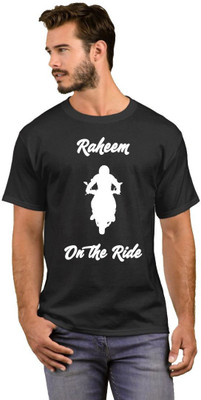 GNS National Printed Men Round Neck White, Black T-Shirt