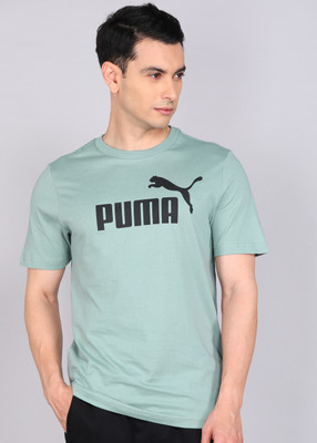 PUMA Printed Men Crew Neck Green T-Shirt