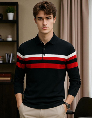 Autna Printed Men Round Neck Black T-Shirt