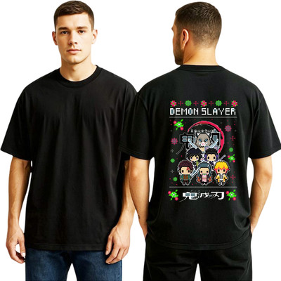 Amuthan aadhan Graphic Print Men Round Neck Black T-Shirt