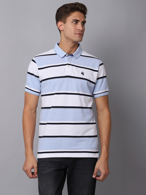 CANTABIL Striped Men Polo Neck Multicolor T-Shirt
