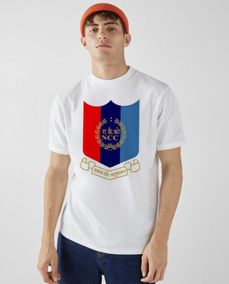 Fandloom Printed Men Round Neck White T-Shirt