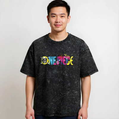 BEEFITS Printed Men Round Neck Black T-Shirt