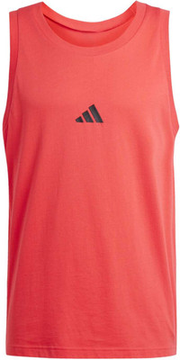 ADIDAS Graphic Print Men Square Neck Red T-Shirt