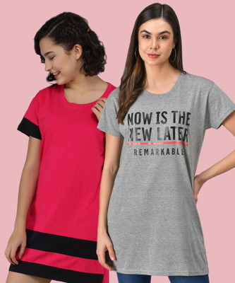 Christy World Striped Women Round Neck Multicolor T-Shirt