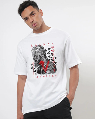 sova legacy Printed Men Round Neck White T-Shirt
