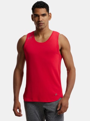 JOCKEY Solid Men Scoop Neck Red T-Shirt