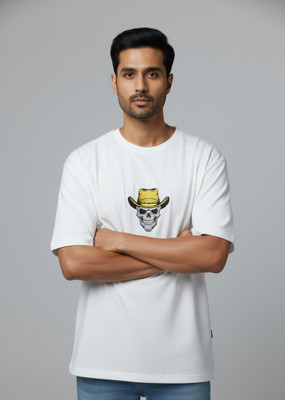 LXRY9 STUDIO Embroidered Men Round Neck Black T-Shirt