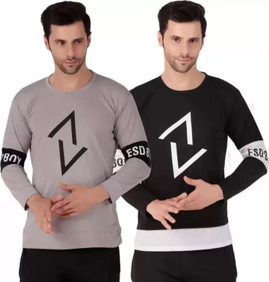 SM SHAYAM CREATION Printed Men Round Neck Multicolor T-Shirt