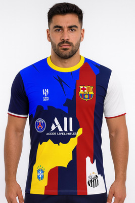rjm Printed Men Round Neck Multicolor T-Shirt