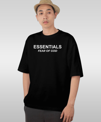 METRONAUT Printed Men Round Neck Black T-Shirt