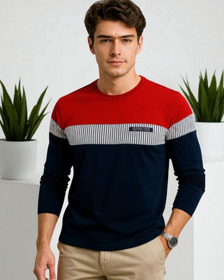 Teezler Printed Men Round Neck Red T-Shirt