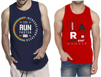 Restore Graphic Print Men Round Neck Blue, Red, Multicolor T-Shirt