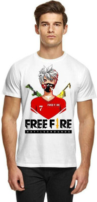 HOC Printed Men Round Neck White T-Shirt