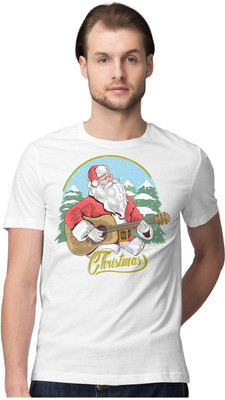 Sample Printed Men Round Neck White T-Shirt