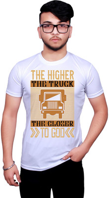 NITYANAND CREATIONS Printed Men Round Neck Multicolor T-Shirt