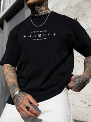 requin Printed Men Round Neck Black T-Shirt