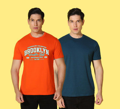 WOOSTRO Typography Men Round Neck Multicolor T-Shirt