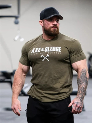 SPOWEARY Printed Men Round Neck Green T-Shirt