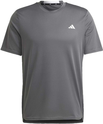 ADIDAS Printed Men Crew Neck Grey T-Shirt