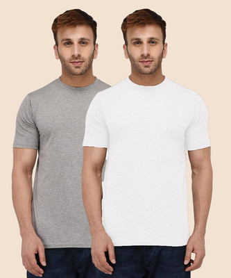INKKR Solid Men Round Neck Multicolor T-Shirt