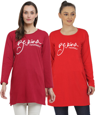 The Daspr Nation Printed Women Round Neck Multicolor T-Shirt