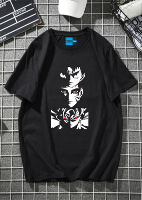 Uniplanet Store Printed Men Round Neck Black T-Shirt