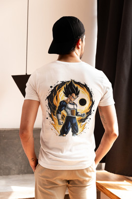 TheLyra Graphic Print Men Round Neck White T-Shirt