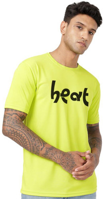 3colors Printed Men Round Neck Green T-Shirt
