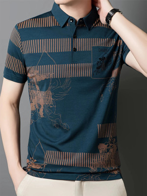 ENDGAME Printed Men Polo Neck Multicolor T-Shirt