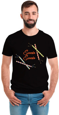 SmarTee Street Printed Men Round Neck Black T-Shirt