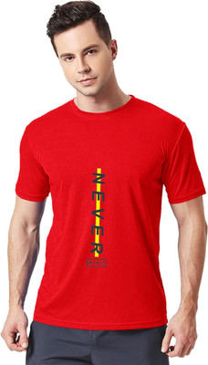 Diving deep Printed Men Round Neck Red T-Shirt