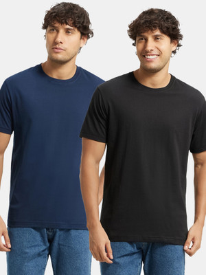 JOCKEY Solid Men Round Neck Multicolor T-Shirt