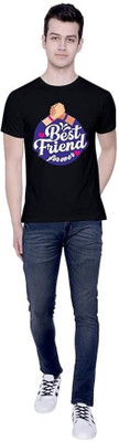 PD CLORI Graphic Print Men Round Neck Black T-Shirt