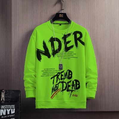 Yobdel Typography Men Round Neck Green T-Shirt