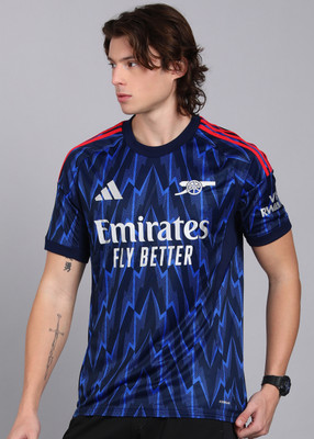 ADIDAS Printed Men Round Neck Multicolor T-Shirt