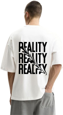 fashnobic Printed Men Round Neck White T-Shirt