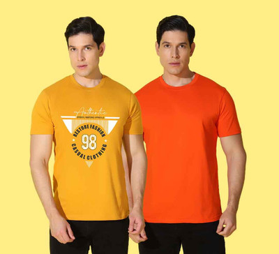 WOOSTRO Graphic Print Men Round Neck Multicolor T-Shirt