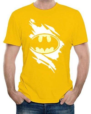 Code yellow Printed Men Round Neck Yellow T-Shirt