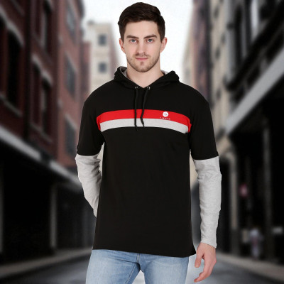 Faricon Trend Striped Men Round Neck Multicolor T-Shirt