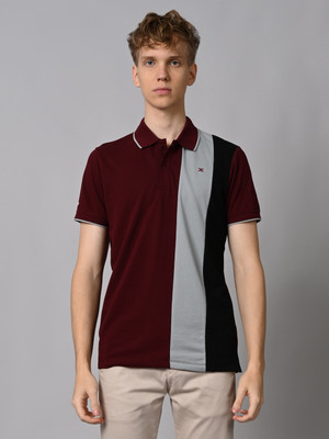 KILLER Colorblock Men Polo Neck Multicolor T-Shirt