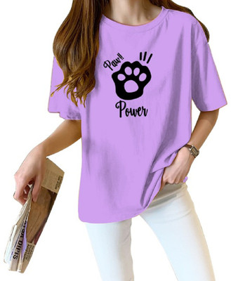 INFIRAX Printed Women Round Neck Multicolor T-Shirt