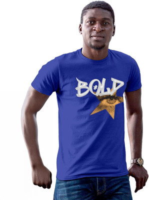 Fighterhero Printed Men Round Neck Blue T-Shirt