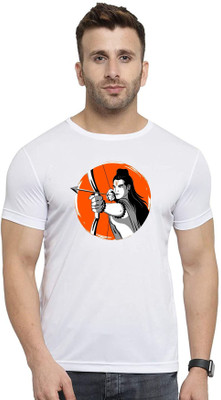 GiftsCraize Graphic Print Men Round Neck White T-Shirt